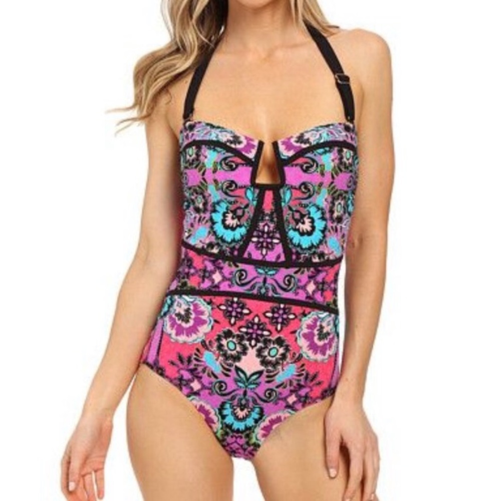 Nanette Lepore Bandeau One Piece M